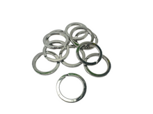 Load image into Gallery viewer, 10-PACK Key Rings - Nickel Plated Heavy Duty Steel - Extra Large 1.25" Diameter