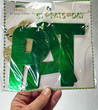 Load image into Gallery viewer, 42 pcs SAINT PATRICKS's BANNERS - 60" Assorted Decorations St. Paddy Green Party