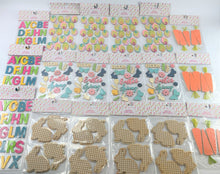 Load image into Gallery viewer, 18 Pack - EASTER SPRING Assorted Adhesive Window Decorations Bunny Eggs Letters