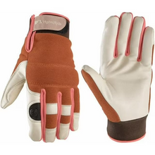 Load image into Gallery viewer, 2 Pairs Wells Lamont Women's HydraHyde Leather Work Gloves Select Size MEDIUM
