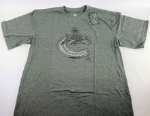 Load image into Gallery viewer, NHL Vancouver Canucks Hockey Men's Licensed Screen Print Tee, Grey, Big & Tall