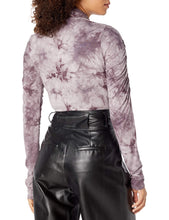 Load image into Gallery viewer, KENDALL + KYLIE Womens Mock Neck Ruched Sleeve Bodysuit