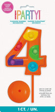 Load image into Gallery viewer, Unique Flashing Number 5 Party Cake Decoration, Multicolor