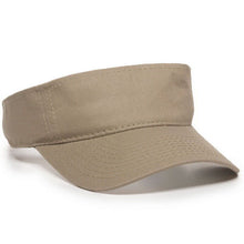 Load image into Gallery viewer, Lot of 50 Khaki Visors - Adjustable Sun Visor Caps Hats for Resale/Branding Unisex - Khaki