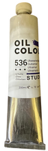 Load image into Gallery viewer, Set of 5 Artist Quality Oil Paints White, Yellow, Red, Blue, Black 200 ml Tube ASTM D4236