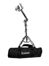 Load image into Gallery viewer, Zenison Double Braced Bongo Stand Gig Bag Height Adjustable Pivoting Heavy Duty