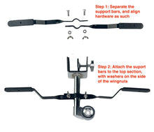 Load image into Gallery viewer, Zenison Double Braced Bongo Stand Gig Bag Height Adjustable Pivoting Heavy Duty