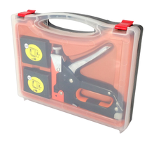 Load image into Gallery viewer, 3 Way Tacker Staple Gun Kit Stapler Includes U-Shaped, Standard & Brad Nails