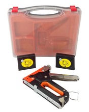 Load image into Gallery viewer, 3 Way Tacker Staple Gun Kit Stapler Includes U-Shaped, Standard & Brad Nails