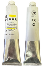 Load image into Gallery viewer, Artist Quality Oil Paint, Color 311 Lemon Yellow, 200 ml Tube, ASTM D4236