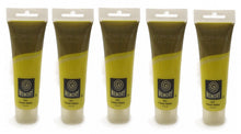 Load image into Gallery viewer, Set of 5 Yellow Acrylic Paint Tubes 120mls Professional Artist Paint Set, Lemon