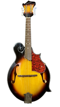 Load image into Gallery viewer, Zenison Sunburst Manodlin 8 String Acoustic F-Style Mandolin Silver Hardware