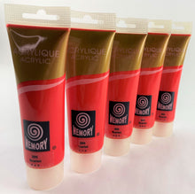 Load image into Gallery viewer, Set of 5 Red Acrylic Paint Tubes 120mls Professional Artist Paint Set Scarlet