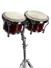 Load image into Gallery viewer, <p>Zenison Heavy Suty Bongo Stand Double Braced Adjustable 4' Bongo Stand Chrome</p>