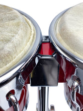 Load image into Gallery viewer, <p>Zenison Heavy Suty Bongo Stand Double Braced Adjustable 4' Bongo Stand Chrome</p>