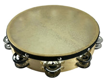 Load image into Gallery viewer, Zenison 10" Single Row Tambourine 18 Jingle Tambourine for Adults Kids Percussion Music