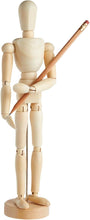 Load image into Gallery viewer, 12" Artists Wooden Jointed Mannequin for Drawing The Human Figure or Home Decoration