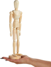 Load image into Gallery viewer, 12" Artists Wooden Jointed Mannequin for Drawing The Human Figure or Home Decoration