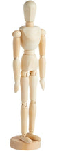 Load image into Gallery viewer, 12" Artists Wooden Jointed Mannequin for Drawing The Human Figure or Home Decoration