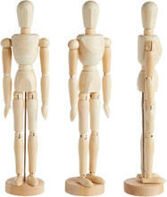 Load image into Gallery viewer, 12" Artists Wooden Jointed Mannequin for Drawing The Human Figure or Home Decoration