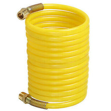 Load image into Gallery viewer, 1/4" x 25ft Recoil Air Hose Re coil Spring Ends Pneumatic Compressor Tool 200psi