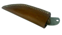Load image into Gallery viewer, Damascus Steel Kiridashi -Japanese Utility Knife Leather Sheath Custom Handmade