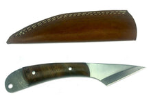 Load image into Gallery viewer, Damascus Steel Kiridashi -Japanese Utility Knife Leather Sheath Custom Handmade