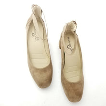 Load image into Gallery viewer, Mountain Sole, Women's Madyn Elastic Ankle Strap Pumps, Back Zipper Secure Fit