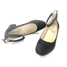 Load image into Gallery viewer, Mountain Sole, Women's Madyn Elastic Ankle Strap Pumps, Back Zipper Secure Fit