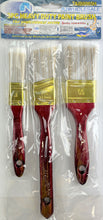 Load image into Gallery viewer, 3 Piece Heavy Duty Paint Brush Set - AJ Tools Professional Series 2",1.5" & 1"