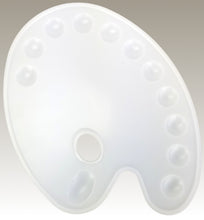 Load image into Gallery viewer, Artist Palette - Professional 12 Section Tray for Dividing Mixing Blending Paint