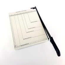 Load image into Gallery viewer, A4 Guillotine Paper Cutter with Metal Base, (12" x 10" inch top), Paper Trimmer with Multi Sheet Capacity, Heavy Duty Blade for Photo Craft Cardstock, Large Paper Cutter for Home or Office