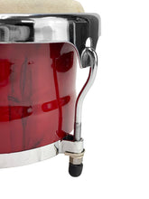 Load image into Gallery viewer, Zension 8" and 9" Bongo Drum Set Red Wood Percussion Instrument With Tuning Key