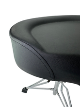 Load image into Gallery viewer, Zension DRUM THRONE MotorCycle-Style Seat Black Double Braced Padded Swivel