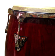 Load image into Gallery viewer, Zenison 12" CONGA DRUM with STAND Latin Percussion TUMBA - Red Wine Wood