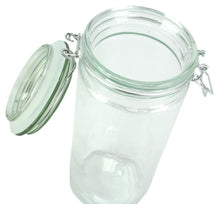 Load image into Gallery viewer, Coordinating Glass Storage Jars with Silicone Sealing Hinged Lids, 4 Sizes