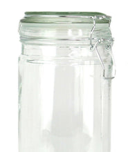 Load image into Gallery viewer, Coordinating Glass Storage Jars with Silicone Sealing Hinged Lids, 4 Sizes