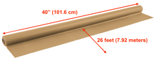 Load image into Gallery viewer, 40" GOLD Banquet TABLE COVER 26 foot Roll - Disposable Easy Cut - 40in x 26ft