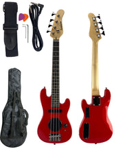 Load image into Gallery viewer, Zenison 36" Bass Guitar for Kids/Beginner Complete Starter Kit Amp Combo Red
