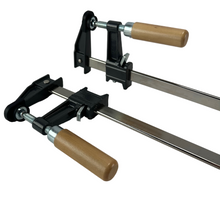 Load image into Gallery viewer, 18" Steel Bar Clamp with Metal Ratcheting System and Quick Release Suitable for a Wide Range of Woodworking and Metalworking