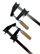 Load image into Gallery viewer, 18" Steel Bar Clamp with Metal Ratcheting System and Quick Release Suitable for a Wide Range of Woodworking and Metalworking