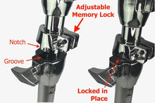 Load image into Gallery viewer, Zenison Cymbal Boom Stand Chrome Heavy Duty Adjustable Double Braced Anti Skid