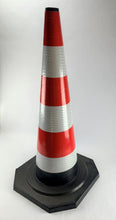 Load image into Gallery viewer, Lot of 99 Rubber Cones - 36" - Reflective Construction Roadside Warehouse Warning