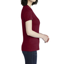 Load image into Gallery viewer, Women's Classic Short Sleeve T-Shirt by American Apparel, Cranberry Red