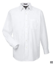 Load image into Gallery viewer, Ultra Club Men's Long Sleeve Button Down Dress Shirt Whisper Elite Twill - White
