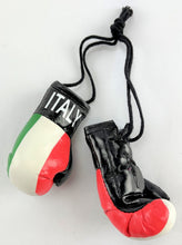 Load image into Gallery viewer, Mini Boxing Gloves ITALY Country Flag National Pride MMA Locker Car Mirror Décor