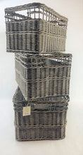 Load image into Gallery viewer, Metro Incorporated Rectangular Basket 3 Piece Set Large Nesting Storage Baskets