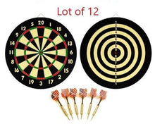 Load image into Gallery viewer, Lot of 12 DART BOARDS SETS - Wholesale 16.5" Dartboards with 6 Darts per Board