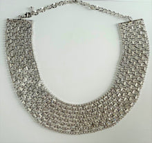 Load image into Gallery viewer, Daniela Swaeba Necklace, Rhodium Plated Silver Lustrous Collar Necklace