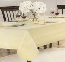 Load image into Gallery viewer, Wamsutta Melrose Tablecloth, Easy Care, Classic Style, Vanilla, Variety of Sizes